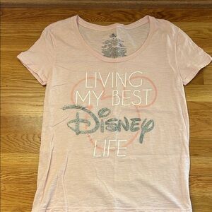Disney Women's Light Pink Graphic Tee
